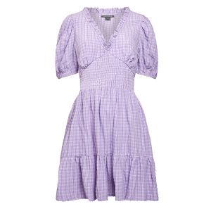 French Connection Dress Womens Sheer Lilac Birch Seersucker Puff | Hurleys