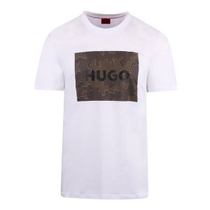 HUGO T-Shirt Mens White Dulive U224 S/s | Hurleys