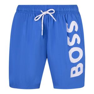 BOSS Swim Shorts Mens Bright Blue Octopus Swim Shorts