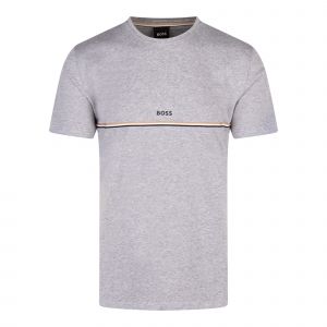 BOSS T Shirt Mens Medium Grey Lounge Unique S/s T Shirt