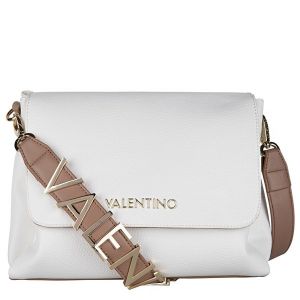 Valentino Bags Crossbody Womens White Alexia Logo Strap 