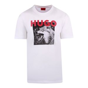 HUGO T-Shirt Mens White Dupus S/s | Hurleys
