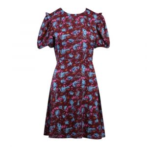 PS Paul Smith Dress Womens Blue Floral Puff Sleeve Short