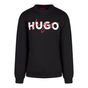 HUGO Sweatshirt Mens Black Droyko Sweatshirt