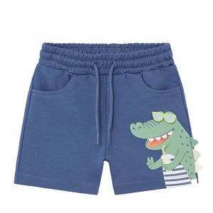 Boys Indigo Croc Sweat Shorts