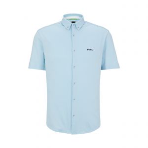 Mens Light/Pastel Blue Biadia R S/s Shirt