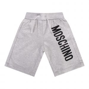 Moschino Shorts Boys Grey Branded Sweat Shorts