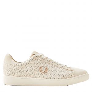 Fred Perry Trainers Mens Oatmeal Spencer Perforated Suede