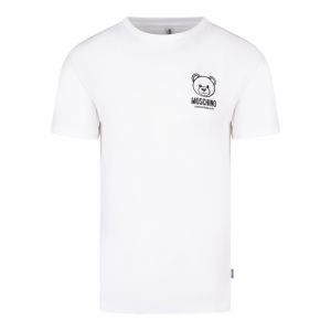 Moschino T Shirt Mens White Outline Toy S/s T Shirt 