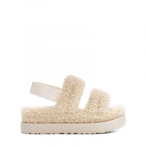 Womens Natural UGG Slippers Oh Fluffita