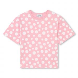 Marc Jacobs T Shirt Girls Washed Pink Spot S/s T Shirt