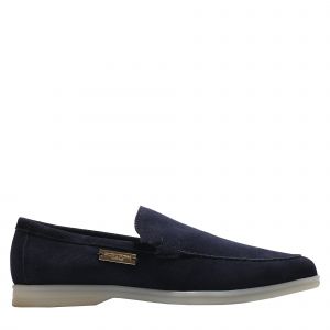 Mens Navy Loafers