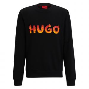 HUGO Sweatshirt Mens Black Ditmo Sweatshirt