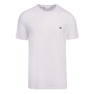 Mens White Basic S/s T Shirt