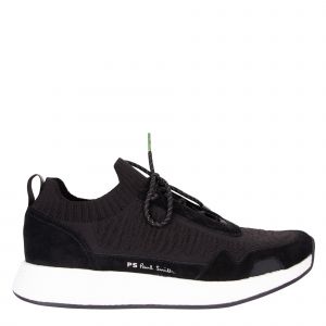 PS Paul Smith Trainers Mens Black Rock Knit Trainers