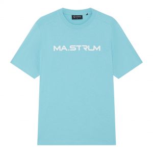 MA.STRUM T Shirt Mens Sea Blue Chest Print S/s | Hurleys