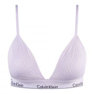 Calvin Klein Triangle Bra Womens Lavender Blue Modern Lace Lightly Lined Triangle Bra