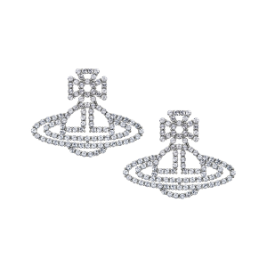 Vivienne Westwood Earrings Womens Platinum/Crystal Annalisa Earrings